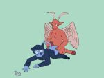  animal_humanoid anthro baphomet_(deity) blush bovid caprine caprine_demon cat_humanoid cross deity demon duo faith_(airsoft) felid felid_humanoid feline feline_humanoid goat_demon gynomorph hi_res humanoid intersex intersex/male john_ward male mammal mammal_humanoid priest_robes questionable_consent shinxes wings 