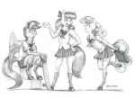  2018 accessory anthro apple_bloom_(mlp) baron_engel bottomwear bow_ribbon briefcase clothed clothing cutie_mark_crusaders_(mlp) dress_shirt equid equine feathers female footwear friendship_is_magic group hair hair_accessory hair_bow hair_ribbon hand_on_hip hasbro holding_briefcase holding_object holding_skateboard hooves horn horse legwear mammal mane my_little_pony on_one_leg open_mouth pegasus pony ribbons school_uniform scootaloo_(mlp) shirt signature sitting skateboard skirt standing stockings sweetie_belle_(mlp) topwear trio unicorn unicorn_horn uniform wide_eyed wings 