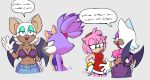  2023 amy_rose anthro bat blaze_the_cat blue_eyeshadow bra breast_envy breasts clothing domestic_cat eulipotyphlan eyeshadow felid feline felis female gloves handwear hedgehog hi_res makeup mammal purple_eyeshadow rouge_the_bat sega sonic_the_hedgehog_(series) underwear wings yotomoe 