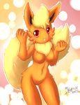  flareon furry mn_xenx orange pokemon pokemon_furry red_eyes tail 