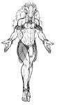  alien barefoot clothing feet foot_ninja15 genitals hi_res male manly nitoma nude penis sketch solo tribal 