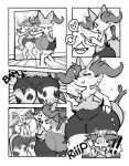  anthro belly big_butt bodily_fluids box_(hajimeyou654) braixen butt canid canine cellphone chest_tuft clothing comic dipstick_tail fangs featureless_crotch female flat_chested footwear fox fur generation_6_pokemon hi_res inner_ear_fluff legwear low-angle_view mammal markings mirror mirror_reflection mirror_selfie nintendo onomatopoeia phone pokemon pokemon_(species) pose posing_for_picture proud reflection sad selfie short_stack smartphone socks solo sound_effects stick stockings tail tail_markings teary_eyes teeth text thick_thighs tight_clothing torn_clothing torn_legwear torn_stockings translucent tuft twig wide_hips xray_view 