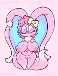  accessory anthro big_breasts big_ears bow_ribbon breasts chinchilla chinchillid eyewear fan_character female glasses hair_accessory hair_bow hair_ribbon hi_res kirby_(series) kirby_and_the_forgotten_land lewdchuu_(artist) mammal nintendo nipples penetration pink_background pink_body pink_nipples purple_eyes ribbons rodent simple_background solo vaginal vaginal_penetration 