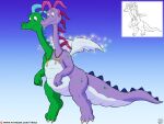 2_heads brother brother_and_sister dragon dragon_tales duo female flying hi_res hovering jewelry male male/female model_sheet multi_head on_model scalie sibling sister sparkles teenager trias western_dragon wheezie_(dragon_tales) wings young zak_(dragon_tales) 
