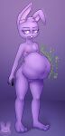  absurd_res belly big_belly breasts cabezilla digestion female female_pred hi_res invalid_tag nipples nsfw purple_bunny small_breasts vore 