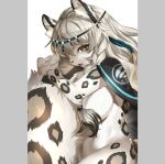  alternate_species anthro arknights beauty_mark belt braided_hair breasts circlet felid female fur furrification grey_body grey_eyes grey_fur grey_hair hair holding_tail hypergryph kemono licking long_hair mammal mantle mostly_nude open_mouth pantherine pillarbox pouting pramanix_(arknights) ruri_tsubame side_boob snow_leopard solo studio_montagne tail tail_fetish tail_hug tail_lick tail_play tongue tongue_cleaning tongue_out 
