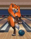  accident agonizing anthro ball bowling canid canine crush feet fox heavy hi_res kero_tzuki male male/male mammal ouch pain paws sore throbbing toes wounded 