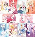  animal_ears animal_print arms_behind_back ass backpack bag bell bell_collar black_hair blonde_hair breasts brown_hair bucket cat_ears cat_sidhe_nekoko chair classroom cleavage collage collar desk dress flat_chest food haimura_kiyotaka hairband hands_clasped hat high_heels kagami_aya kirimiya_mizuki large_breasts long_hair lying maid maid_headdress medium_breasts multiple_girls no_panties on_back on_side on_stomach own_hands_together phonecard purple_eyes purple_hair school_uniform shiraki_aeka shoes short_dress short_hair short_twintails sitting skirt small_breasts striped striped_legwear thighhighs tiger_print towel twintails white_hair yume_miru_kusuri 