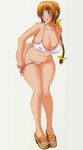  bikini breasts chubby dead_or_alive huge_breasts kasumi kasumi_(doa) photoshop plump ribbon swimsuit tecmo undressing 