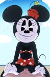  anthro davidsanchan disney female hi_res minnie_mouse on_bottom on_top penetration reverse_cowgirl_position sex 