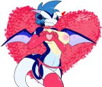  &lt;3 alpha_channel anthro big_breasts breasts clothing dragon female hi_res holidays kiloe_(prate) lingerie prate-dragon solo valentine&#039;s_day 