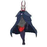  1:1 2_toes 3_fingers absurd_res amulet antennae_(anatomy) anthro arthropod bugzilla caine_(agent_nutbust) cloak clothing fan_character feet fingers hi_res hollow_knight magic_user male red_body shoulder_pads simple_background solo team_cherry toes white_background 