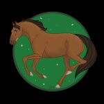  2022 ambiguous_gender avriart blue_eyes brown_body brown_hair brown_mane brown_tail digital_media_(artwork) dolero equid equine eyebrows feral hair hi_res hooves horse looking_at_viewer male_(lore) mammal mane raised_leg simple_background solo tail 