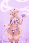  belly big_breasts blonde_hair bovid bovine breasts cattle female hair hi_res male mammal milk panika sketch solo standing thick_thighs 