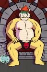  a_glitched_cat absurd_res belly bowser clothing feet hairless hi_res humanoid_feet koopa male mario_bros nintendo nipples overweight overweight_male plantigrade scalie solo underwear 