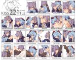  arm_kiss blue_hair breasts chart couple english_text ganyu_(genshin_impact) genshin_impact gloves hair_horns highres horns keqing_(genshin_impact) kiss kiss_chart kissing_back kissing_cheek kissing_ear kissing_foot kissing_forehead kissing_hair kissing_hand kissing_leg kissing_neck kissing_nose kissing_stomach kissing_thigh pantyhose purple_hair tapeanna yuri 