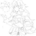  breasts cleavage final_fantasy final_fantasy_crystal_chronicles lowres midriff selkie sketch 