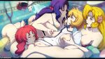  4girls censored cunnilingus daisy_(pokemon) finger_in_another&#039;s_mouth group_sex horns incest lily_(pokemon) misty_(pokemon) mosaic_censoring multiple_girls nipple_tweak oral orange_hair orphen_(pink_seito) pokemon pokemon_(anime) pokemon_(creature) pokemon_(game) pokemon_hgss pussy seaking siblings single_horn sisters violet_(pokemon) water yuri 