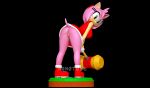  3d_(artwork) amy_rose anthro anus boots clothed clothing digital_media_(artwork) dress eulipotyphlan female footwear genitals gloves hammer handwear hedgehog hi_res looking_at_viewer mammal nonotoys partially_clothed pink_body pinup pose pussy raised_tail sega smile sonic_the_hedgehog_(series) tail tools 