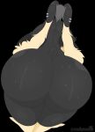  2022 absurd_res anthro big_breasts big_butt bodily_fluids breasts butt ear_piercing female generation_4_pokemon hair hi_res huge_breasts huge_butt lopunny nintendo nude piercing pokemon pokemon_(species) rubi_(stemingbunbun) scut_tail short_tail solo stemingbunbun sweat sweaty_butt tail 