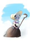  absurd_res animal_crossing anthro bovid breasts canteen caprine clothing dress female gashiboka hat headgear headwear hi_res mammal nintendo sheep solo staff 