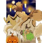  4_toes 5_fingers 69_position absurd_res anthro anus backsack balls big_balls big_breasts blush breasts brown_hair butt candle canid canine canis cheek_tuft digitigrade dipstick_ears duo facial_tuft feet fellatio fennec fingers fire floating_candle fluffy fluffy_tail fox fur genitals green_hair hair herm herm/herm herm_on_top herm_penetrated herm_penetrating herm_penetrating_herm herm_penetrating_intersex hi_res humanoid_genitalia humanoid_penis inner_ear_fluff intersex intersex/intersex intersex_on_top intersex_penetrated intersex_penetrating intersex_penetrating_herm intersex_penetrating_intersex jack-o&#039;-lantern lotusshade male mammal multicolored_ears nipples nude on_top oral penetration penile penis purple_eyes pussy rear_view sex side_boob sonia_v tail tan_body tan_fur toes tuft wolf ziggy_zerda 