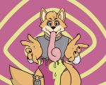  ambiguous_gender anthro bodily_fluids canid canine clothing coyoticgood fox hypnosis hypnotizing_viewer jewish_mythology key lock locke_(hypnocatto) looking_at_viewer mammal mind_control mythological_golem mythology saliva saliva_string solo viewer_pov 