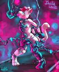  aliaspseudonym anthro conveyor_belt domestic_cat drone felicity_(hypnocatto) felid feline felis fur girly goo_transformation hi_res hypnosis hypnotic_eyes latex male mammal mind_control pink_body pink_fur rubber solo transformation 