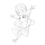  anus bandai_namco digidestined digimon digimon_(species) digimon_adventure duo female female/female gatomon hair hair_between_eyes hikari_kamiya human mammal open_mouth short_hair simple_background spread_legs spreading white_background youjomodoki 