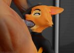  anthro blender_(software) canid canine clothing deep_throat diane_foxington dreamworks duo equid equine female forced forced_oral fox hand_on_head hands_behind_back hi_res horse male male/female mammal nocturnalfuzz oral rubber rubber_clothing rubber_suit sex the_bad_guys 