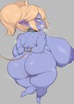  2023 arms_tied big_breasts big_butt blonde_hair blush bodily_fluids bound breasts butt cham22 female hair huge_breasts huge_butt humanoid league_of_legends nude poppy_(lol) riot_games short_stack solo sweat sweatdrop yordle 