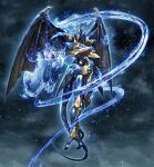  ceres_(rayearth) dragon_wings magic_knight_rayearth mashin mecha morishita_naochika no_humans official_art robot solo water wings 