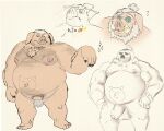  2023 absurd_res anthro balls belly big_belly clothing domestic_pig eyewear genitals hi_res male mammal moobs multiple_poses nipples overweight overweight_male penis pose sato_afroleone solo suid suina sunglasses sus_(pig) underwear 