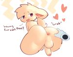 &lt;3 anthro anus backsack balls butt butt_grab cute_fangs dialogue floating_hands genitals glans hand_on_butt lagomorph leporid looking_back male mammal moxiidraws penis perineum presenting rabbit simple_background smile smug solo spread_butt spread_legs spreading tail text 