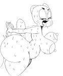  anthro big_breasts big_butt breasts butt cartoon_network domestic_cat duo felid feline felis female fur line_art looking_back male male/female mammal mature_female neom-daddy nicole_watterson nude open_mouth sex solo_focus sweat the_amazing_world_of_gumball tongue tongue_out 