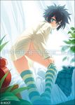  carnelian panties para-sol solo striped striped_legwear striped_panties thighhighs underwear yatabe_miu 