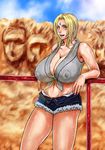  hot hot_pants kazuki_kotobuki naruto nipples pixiv_thumbnail plump resized short_shorts shorts sweat tsunade 