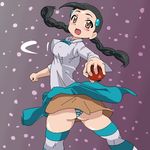  black_hair breasts candice gym_leader panties poke_ball pokeball pokemon pokemon_(game) pokemon_dppt suzuna_(pokemon) underwear 