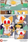  2019 anthro big_breasts bigdon1992 blush breasts canid canine clothed clothing comic dialogue digital_media_(artwork) english_text female fox invalid_tag male male/female mammal miles_prower nurse nyurora nyuroraxbigdon open_mouth patreon purplespider rouge_the_bat smile sonic_(series) tails_(disambiguation) tails_treatment text video_games 