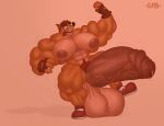  2022 abs activision anthro areola balls bandicoot biceps big_balls big_penis biped bodily_fluids clothing crash_bandicoot crash_bandicoot_(series) digital_media_(artwork) erection footwear gabgbb genital_fluids genitals gloves half-erect handwear hi_res huge_balls huge_penis hyper hyper_balls hyper_genitalia hyper_penis male mammal marsupial nipples pecs penis precum quads shoes simple_background solo thick_thighs tongue triceps vein veiny_penis wide_hips 