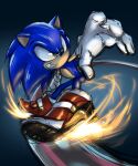  blue_body blue_fur clothing eulipotyphlan fleurashdesign fur gloves green_eyes grinding_(extreme_sports) handwear hedgehog hi_res male mammal sega smile soap_shoes sonic_the_hedgehog sonic_the_hedgehog_(series) 