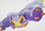  absurdres alternate_color chromatic_aberration film_grain floating highres metagross no_humans pokemon pokemon_(creature) red_eyes saiku_(zvlku) shiny_pokemon simple_background white_background 