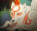  amaterasu_(okami) animated animated_skeleton bestiality black_nose bone canid canine canis capcom domestic_dog dominant dominant_female duo ears_up fellatio female female_on_top feral fire fur genitals human human_on_feral humanoid_genitalia interspecies itomic looking_at_another looking_pleasured male male/female male_on_feral mammal markings okami_(capcom) on_top oral paloma-paloma paws penile penis preview sex short_playtime skeleton undead white_body white_fur yellow_eyes 