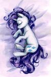  cutie_mark equid equine eyelashes eyes_closed female feral friendship_is_magic hair hasbro hi_res horn loose_hair lying mammal mane my_little_pony on_side purple_hair purple_mane purple_tail quadruped rarity_(mlp) signature sleeping solo tail theorderofalisikus traditional_media_(artwork) unicorn white_body 