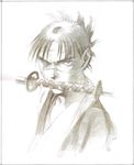  blade_of_the_immortal crease male monochrome samura_hiroaki 