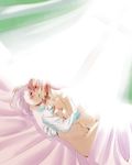  bed bed_sheet blush braid breast_grab breasts closed_eyes curtains grabbing hand_on_another's_head hong_meiling izayoi_sakuya jii_baa kiss light_rays multiple_girls navel nude partially_undressed pubic_hair small_breasts sunlight touhou under_covers window yuri 