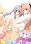  atelier_(series) green_eyes mana_khemia mana_khemia_(series) multiple_girls pamela_ibiss philomel_hartung pink_hair purple_eyes purple_hair twintails two_side_up 