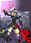  ass brown_eyes cindy_bird facepaint fingerless_gloves gloves grey_hair highres kazue looking_back muscle short_hair silver_hair solo super_robot_wars super_robot_wars_og_saga_mugen_no_frontier super_robot_wars_og_saga_mugen_no_frontier_exceed thighhighs 