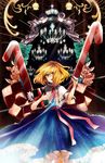  alice_margatroid blonde_hair blue_eyes book chandelier hairband highres kakueki-teisha short_hair solo tears touhou 