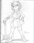  2017 amy_rose anthro clothed clothing dress eulipotyphlan eyelashes female footwear fur graphite_(artwork) hair half-closed_eyes hammer hedgehog hi_res holding_hammer holding_object holding_sledgehammer holding_tool looking_at_viewer mammal marcushunter monochrome mouth_closed narrowed_eyes pencil_(artwork) pose sega shoes signature sledgehammer smile smiling_at_viewer smirk solo sonic_the_hedgehog_(series) standing tools traditional_media_(artwork) 